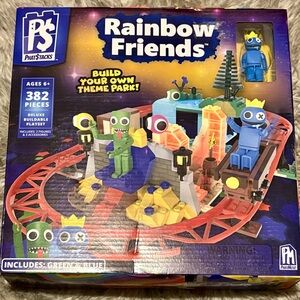 Rainbow Friends “Build Your Own Theme Park” 382 Pcs, Ages 6+, BNIB